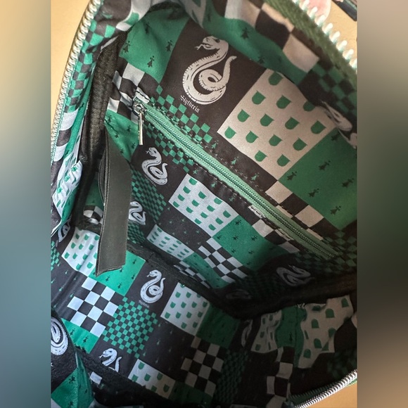 Loungefly Harry Potter Slytherin
mini backpack with a snake top handle - Picture 8 of 9